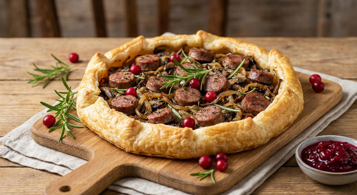 Wildschweinbratwursttorte