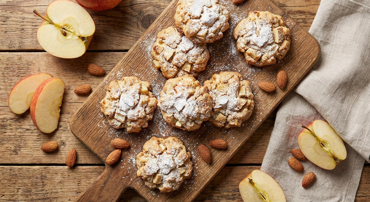 Apfel-Mandel-Cookies