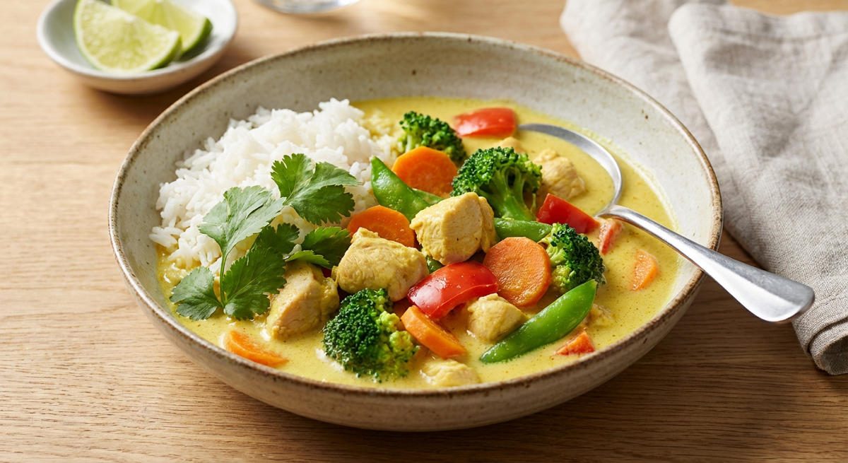 Kokos-Curry mit Hähnchen und Gemüse