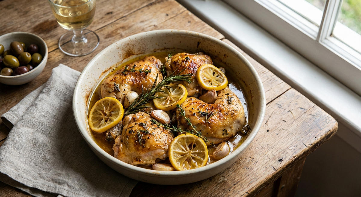 Zitronen-Knoblauch-Hähnchen