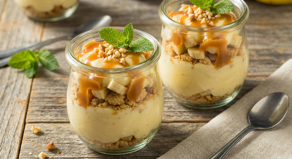 Schneller Nachtisch mit Karamell