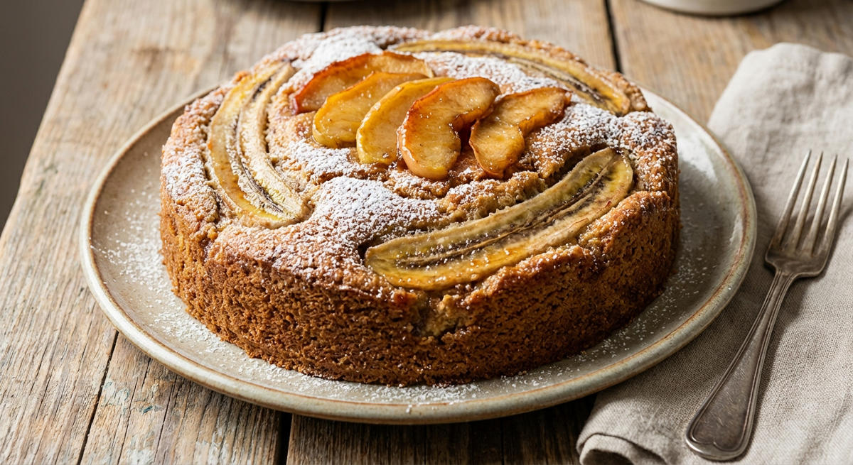 Apfel-Bananen-Kuchen