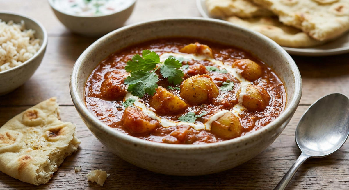 Dum Aloo Tomaten-Kartoffel-Curry