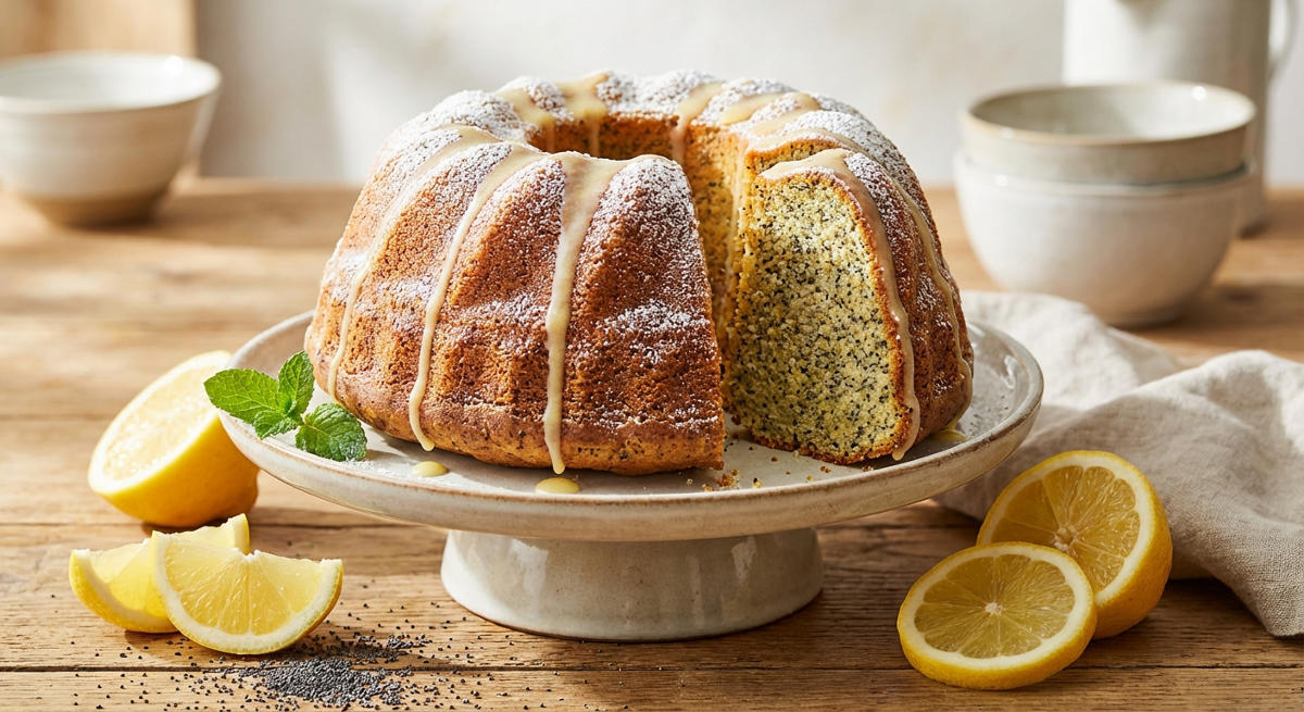 Zitronen-Mohn-Gugelhupf