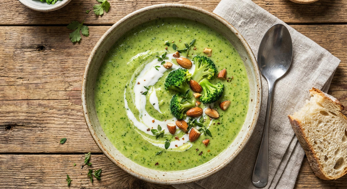 Brokkolisuppe mit Buttermilch