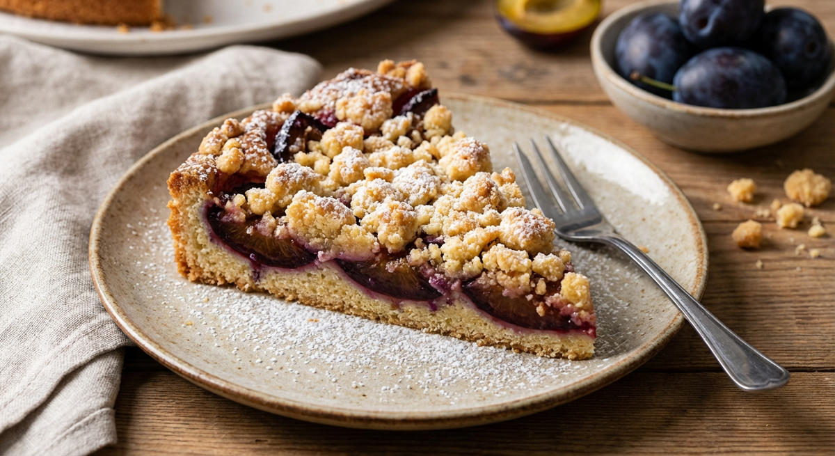Zwetschgenkuchen mit Streuseln