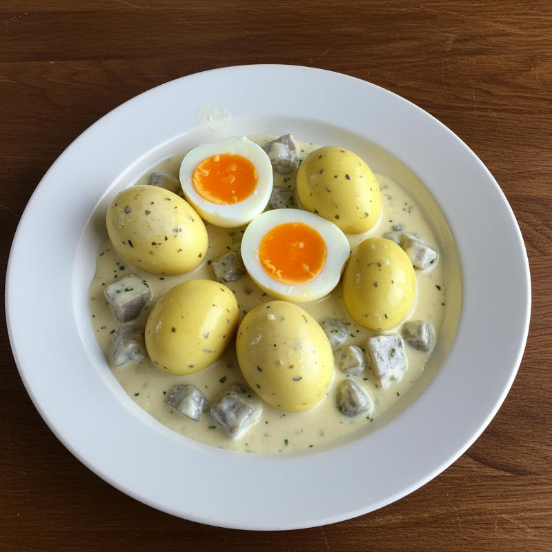 Gefüllte Eier mit Meerrettich