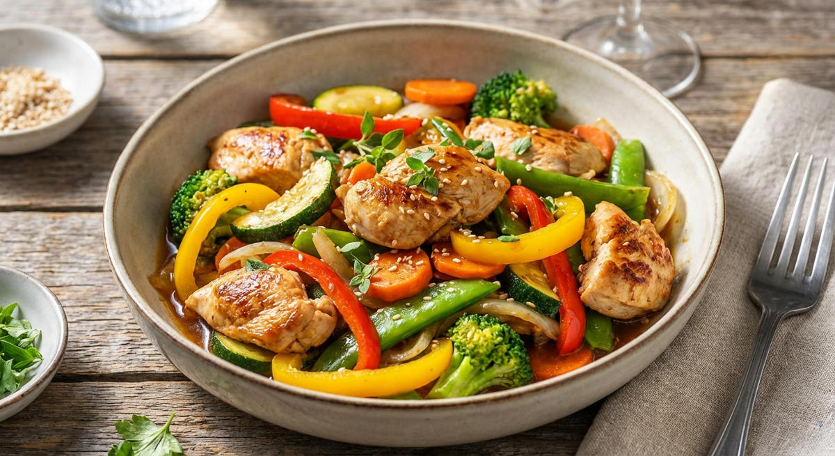 Hähnchen-Gemüse-Pfanne