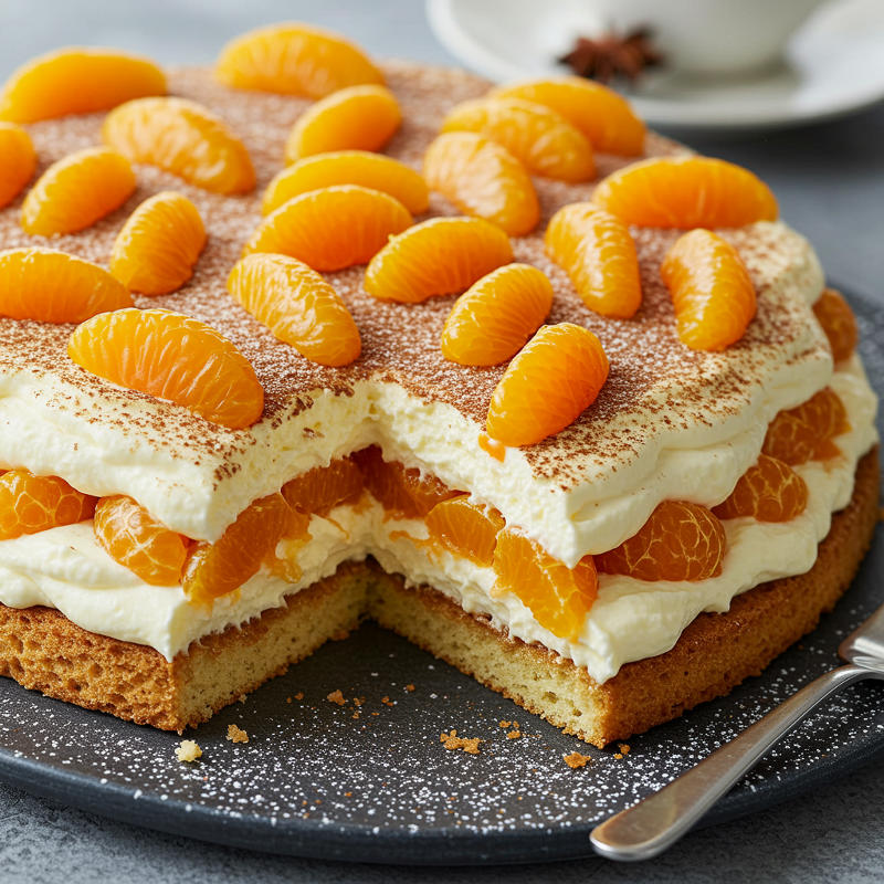 Weihnachtliches Mandarinen-Tiramisu