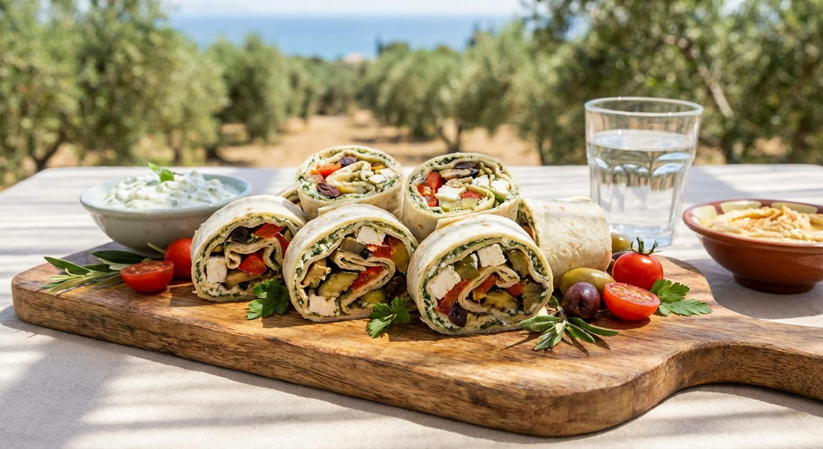 Mediterrane Wrapröllchen