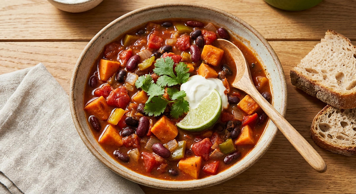 Bohnen-Süßkartoffel-Eintopf