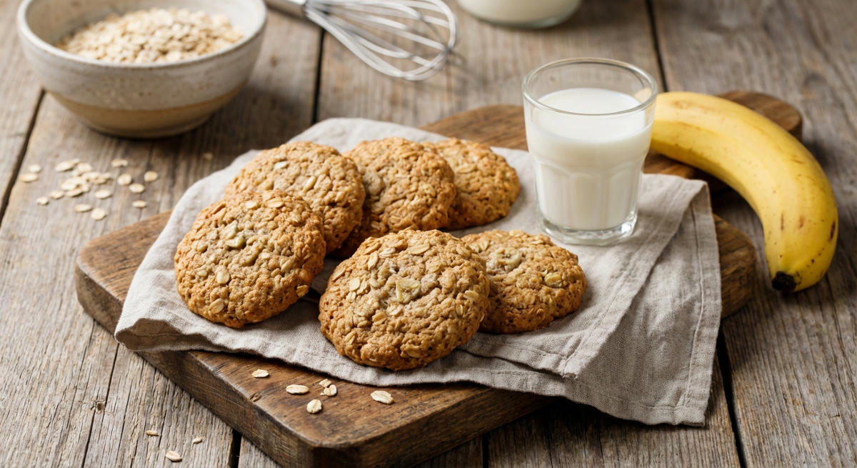 Bananen-Haferflocken-Kekse