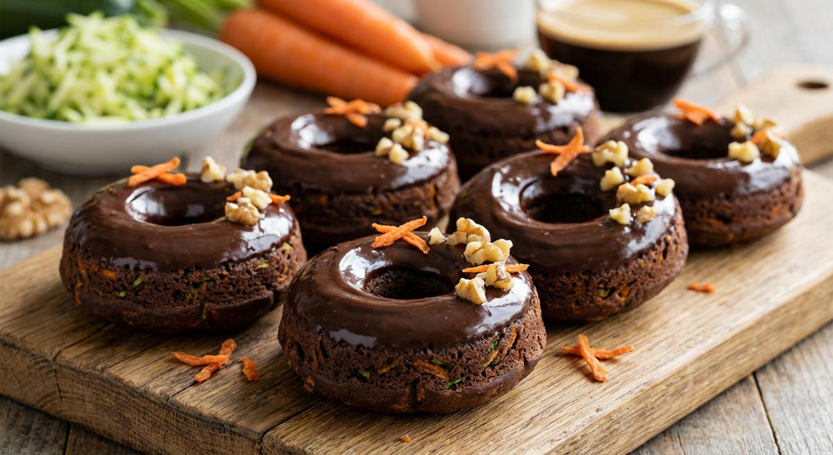 Schoko-Gemüse-Donuts