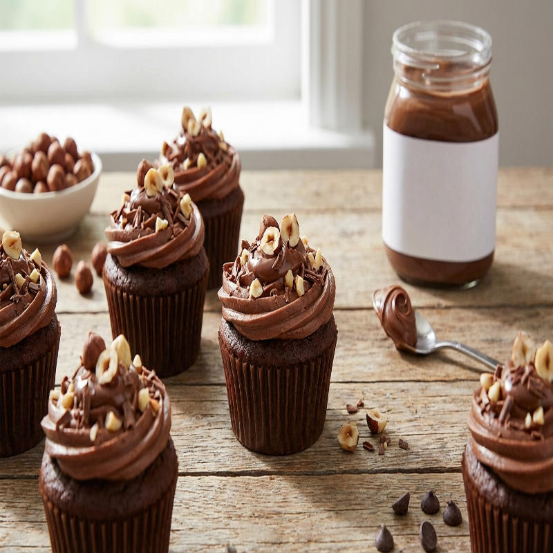 Nutella Schoko Cupcakes
