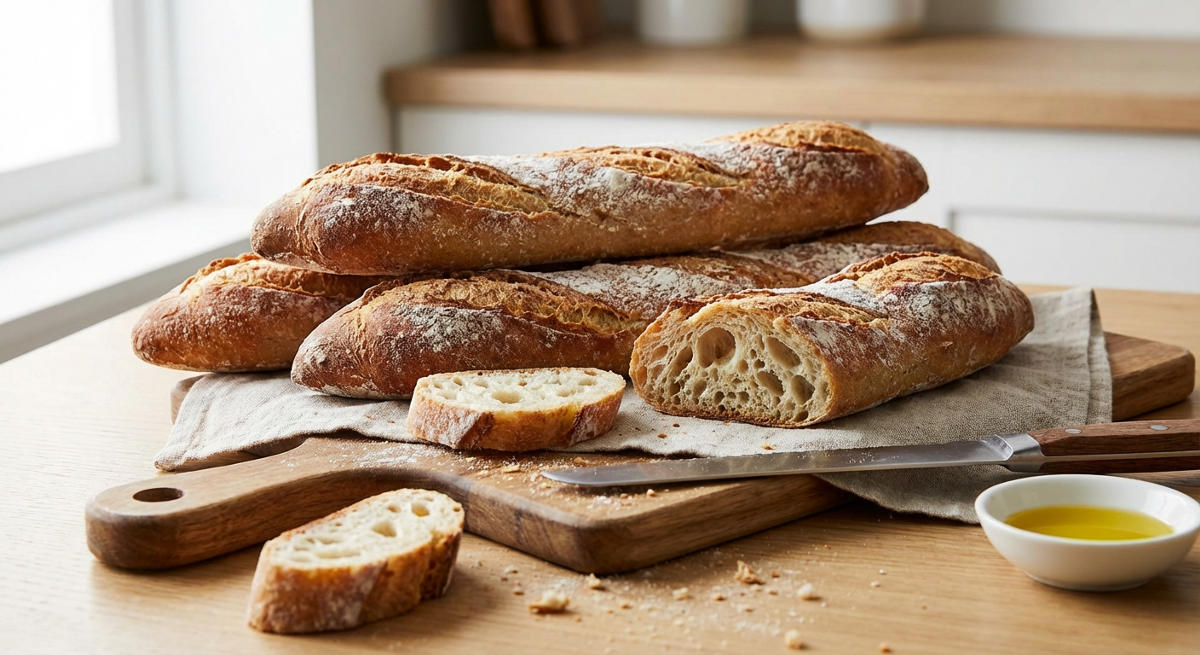 Baguettes ohne Kneten