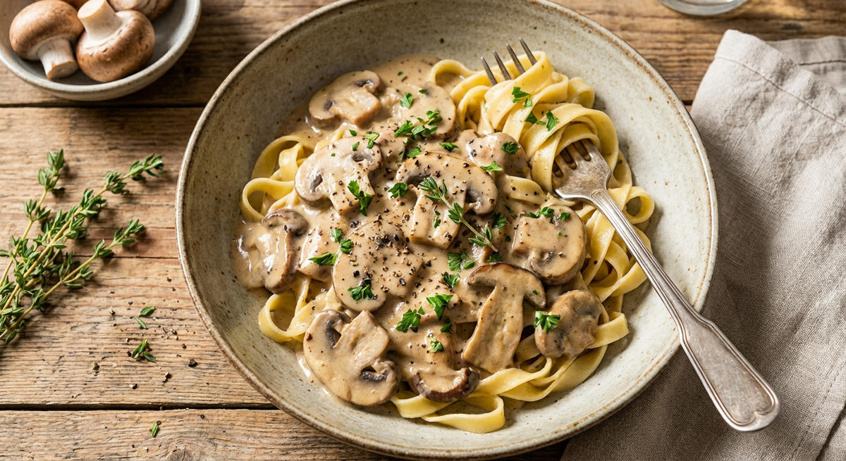 Cremige Pilzrahmsauce