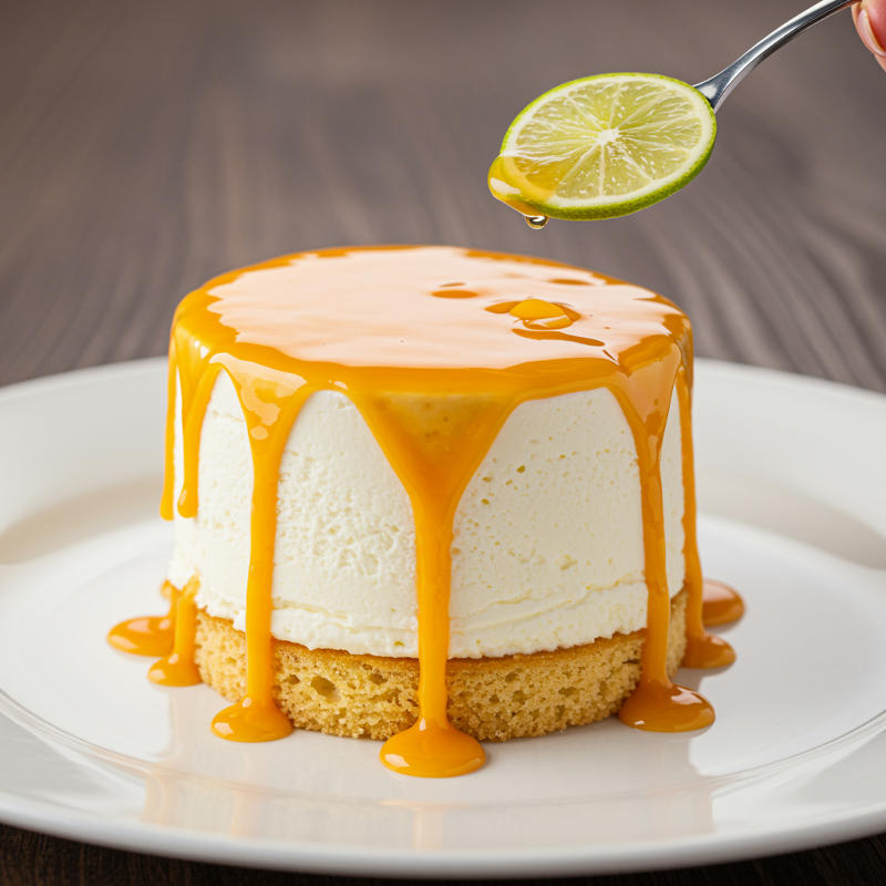 Gâteau dégoulinant à la lime
