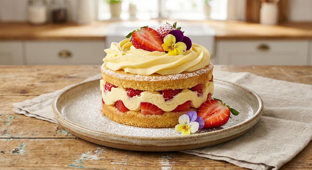 Erdbeer-Vanille-Buttercreme