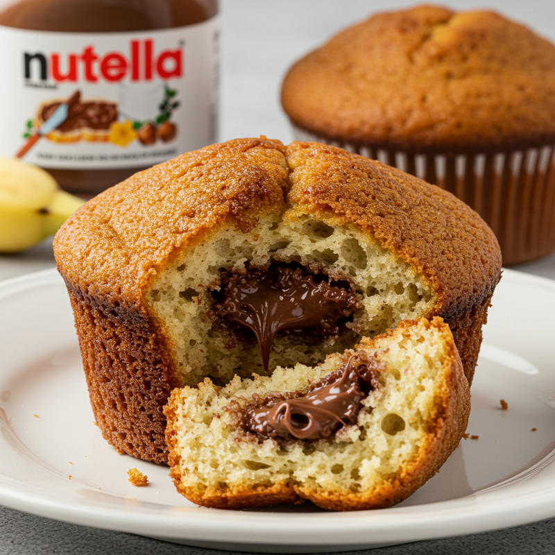 Nutella-Bananen-Muffins