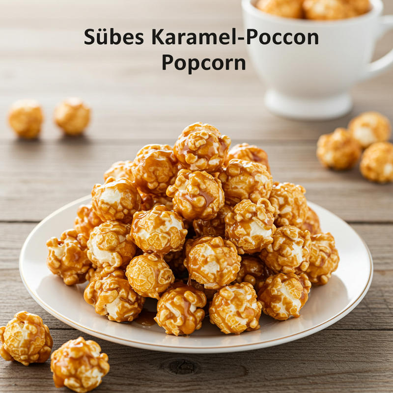 Süßes Karamell-Popcorn