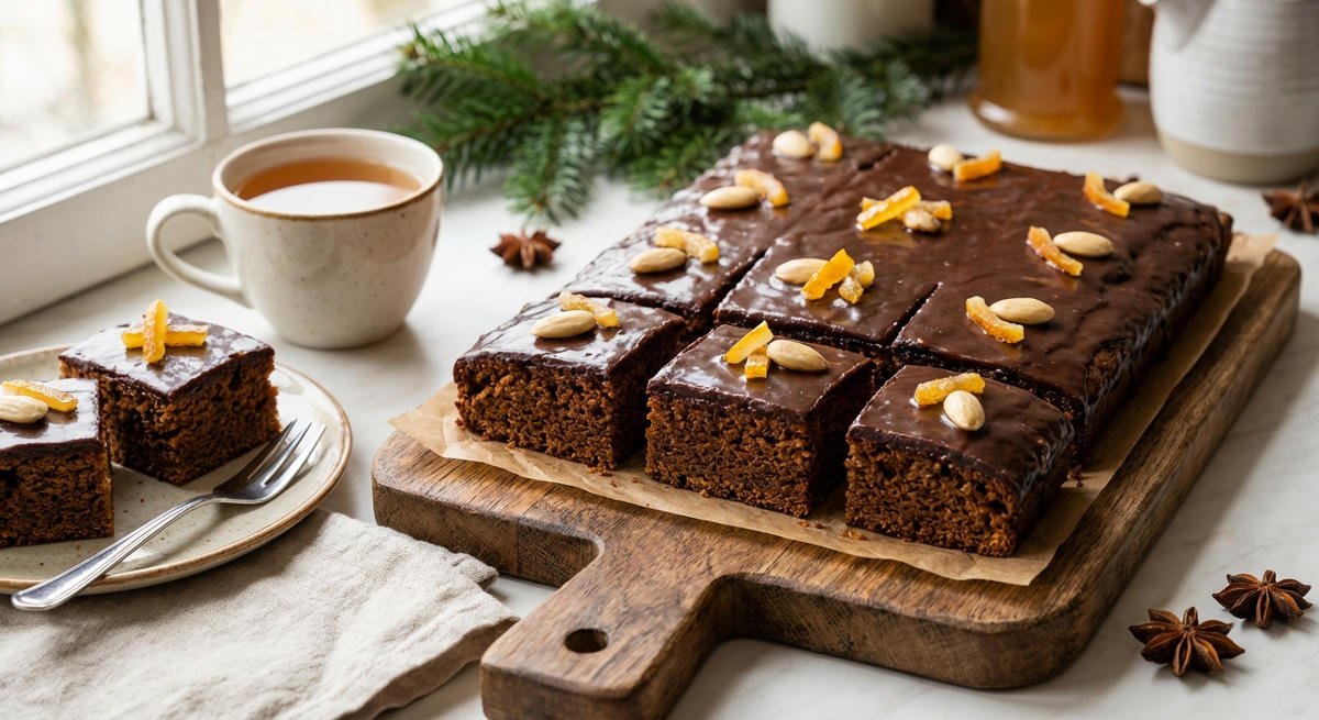 Saftige Lebkuchen vom Blech