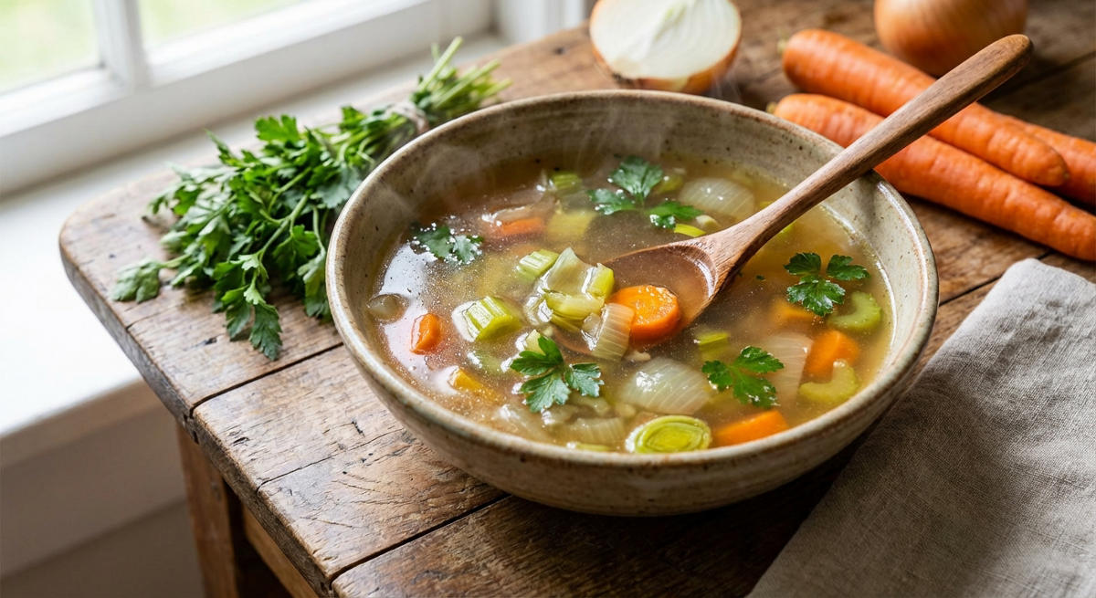 Selbstgemachte Gemüsebrühe