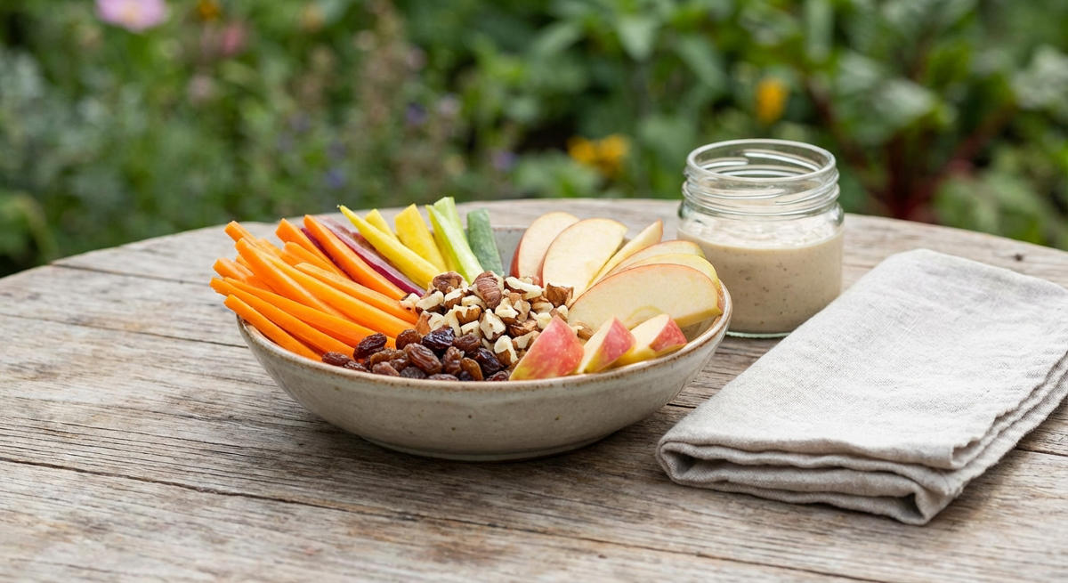 Knackiger Karotten-Apfel-Snack