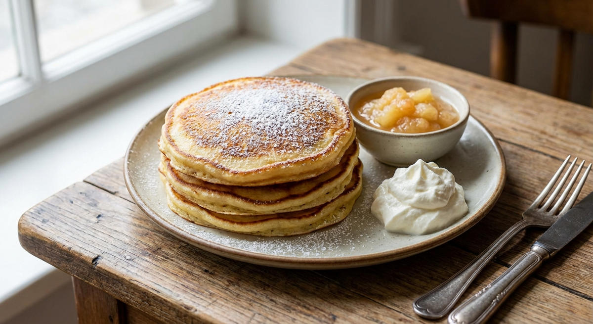 Eierkuchen, goldgelb