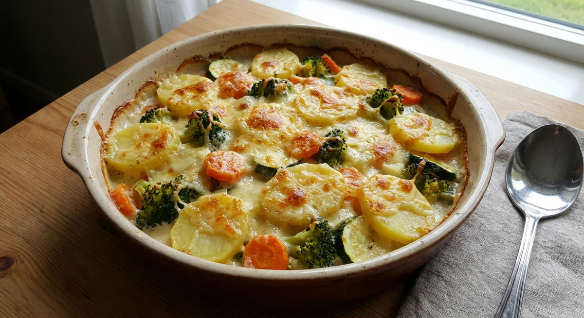 Gemüse-Kartoffel-Gratin
