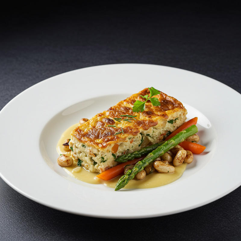 Quiche mit Gemüse und Kernen