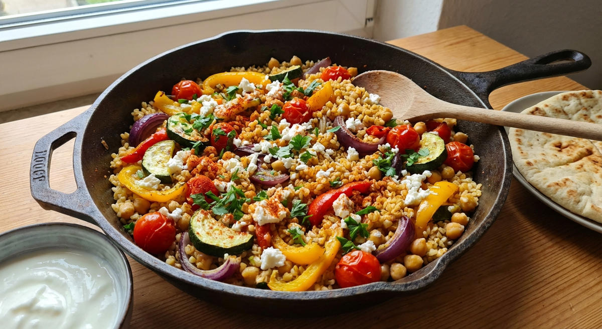 Bulgur-Pfanne mit Gemüse