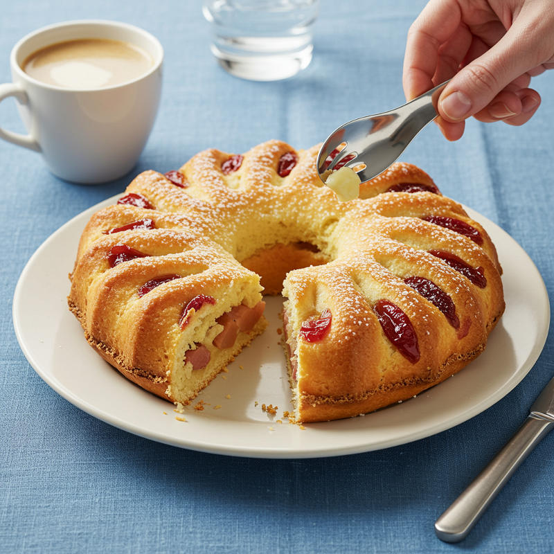 Zimtkuchen mit Pflaumenfüllung