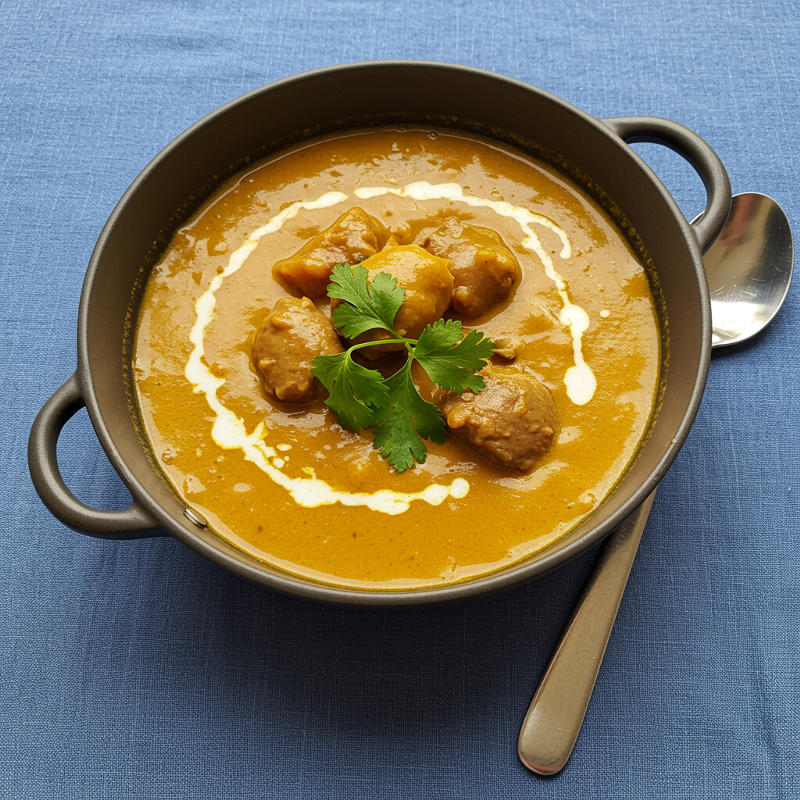 Hähnchen-Curry-Suppe