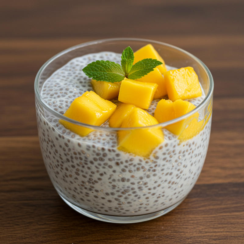 Pouding de Chia à la Mangue