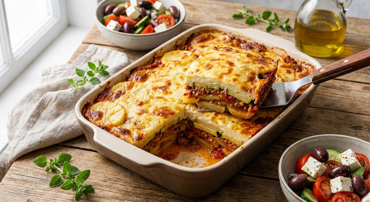 Kartoffel-Zucchini Moussaka