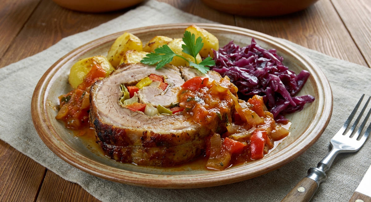 Rollbraten nach Zigeunerart