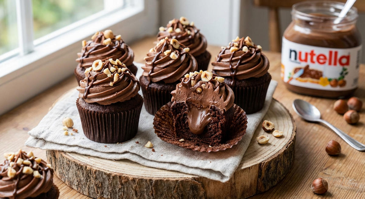 Nutella Schoko Cupcakes