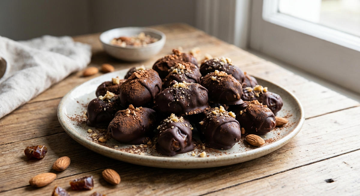 Schokoladen-Dattel-Konfekt