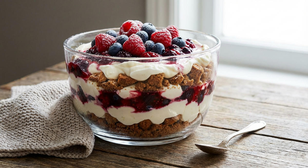 Beeren-Spekulatius-Dessert