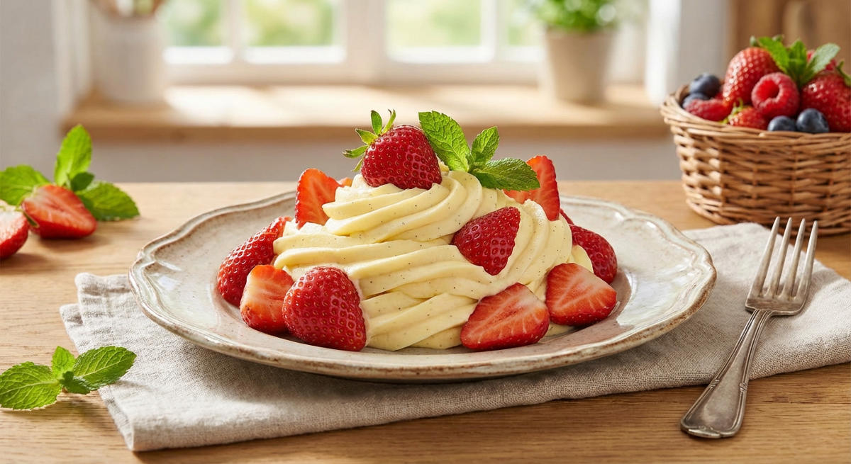 Erdbeer-Vanille-Buttercreme