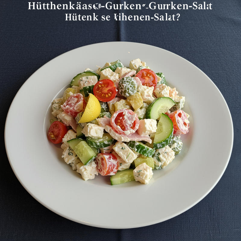 Hüttenkäse-Gurken-Salat