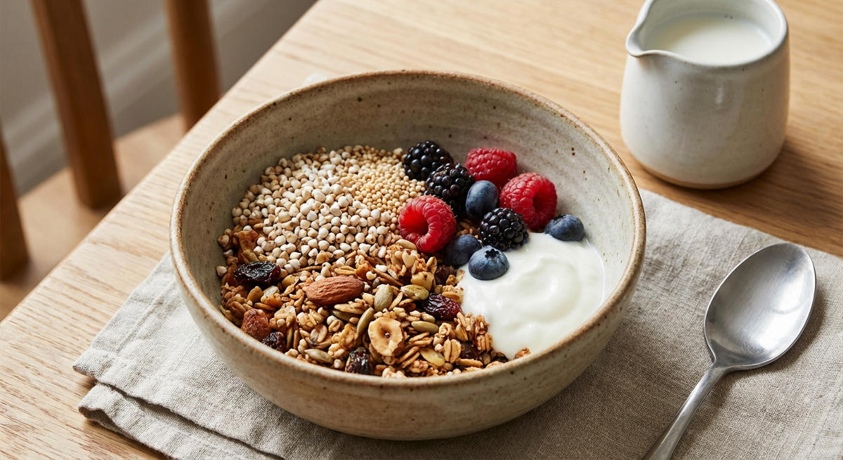 Granola mit Buchweizen und Amaranth