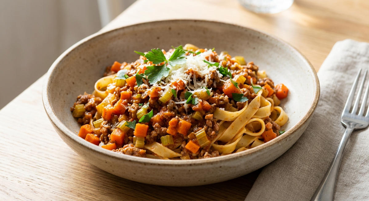 Karotten-Sellerie-Bolognese
