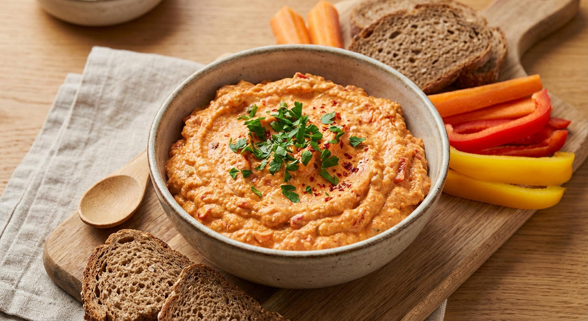 Karotten-Paprika-Topfen-Aufstrich