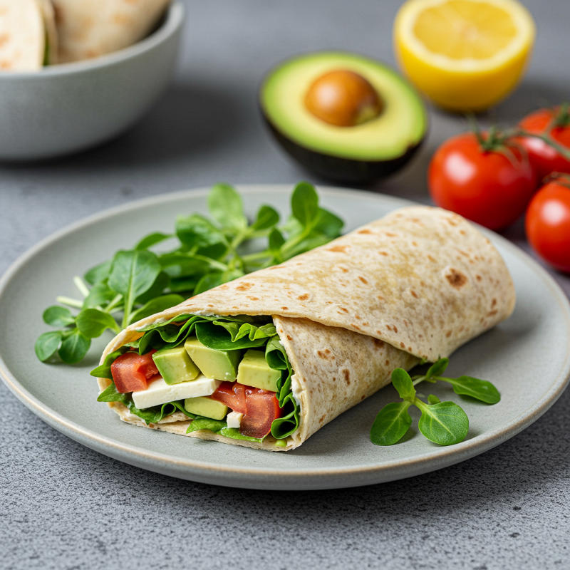 Wraps mit Hähnchen und Avocado