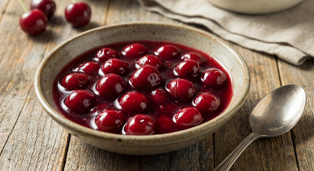 Sauerkirsch-Kompott für Torten