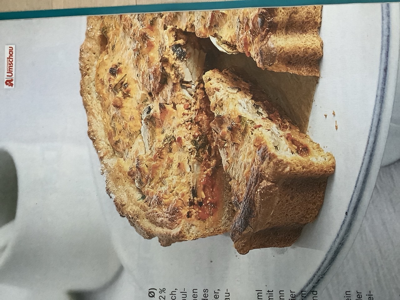 Kräuterquiche mit Champignons