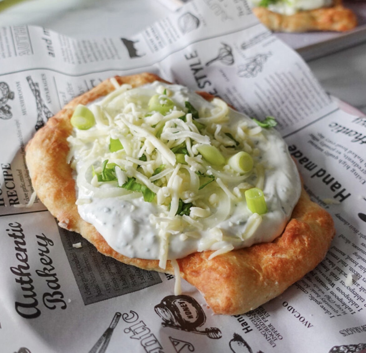 Low Carb Lángos aus dem Airfryer