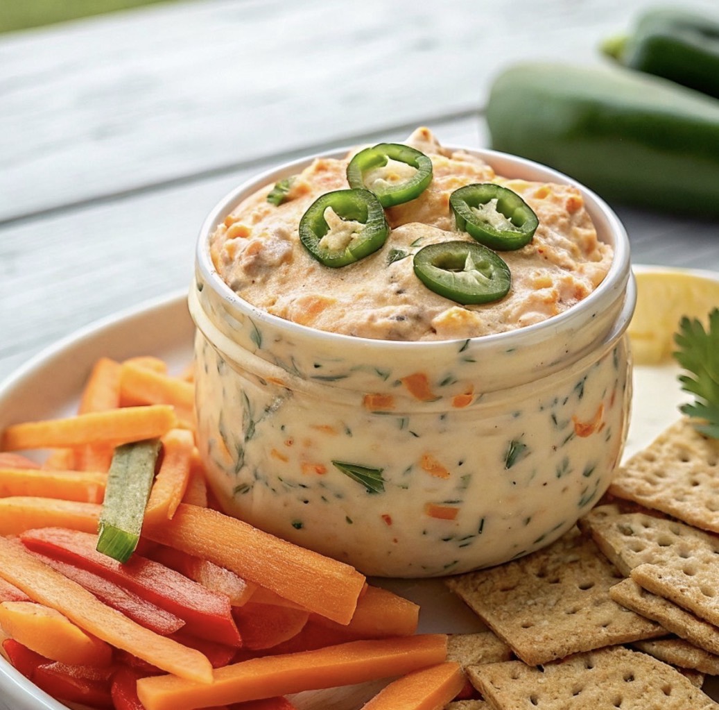 Cremiger Paprika-Käse-Dip