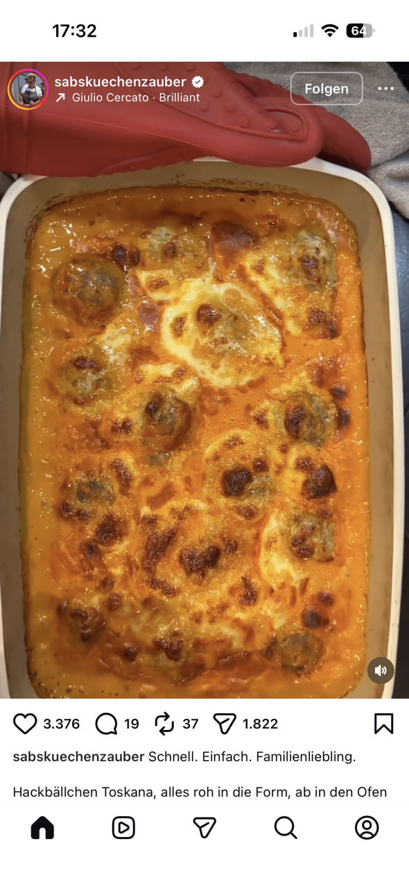 Boulettes de viande Toscane au four